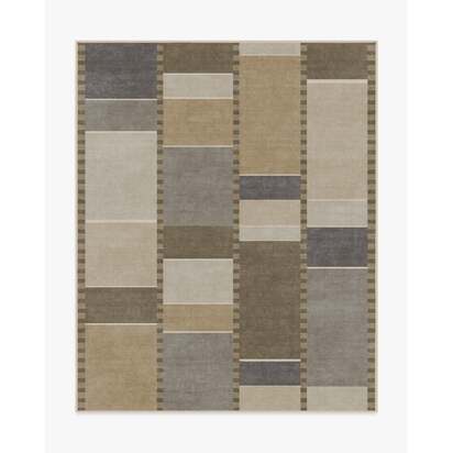 Vienna Beige & Stone Flatwoven Rug by Michael Michalsky - 245 x 305 cm - Rug + Pad System