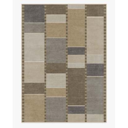 Vienna Beige & Stone Flatwoven Rug by Michael Michalsky - 305 x 425 cm - Rug + Pad System
