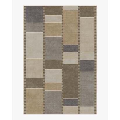 Vienna Beige & Stone Flatwoven Rug by Michael Michalsky - 185 x 275 cm - Rug + Cushioned Pad System