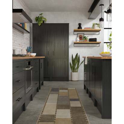 Vienna Beige & Stone Flatwoven Rug by Michael Michalsky - 185 x 275 cm - Rug + Cushioned Pad System