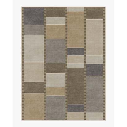 Vienna Beige & Stone Flatwoven Rug by Michael Michalsky - 275 x 365 cm - Rug + Cushioned Pad System