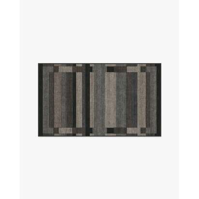 Paris Tonal Grey Flatwoven Rug by Michael Michalsky - 90 x 150 cm - Rug + Cushioned Pad System