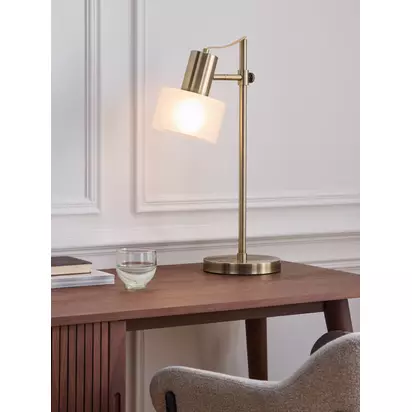 John Lewis Rodos Table Lamp, Antique Brass Antique Brass | H58 x W19.50 x D36.50cm