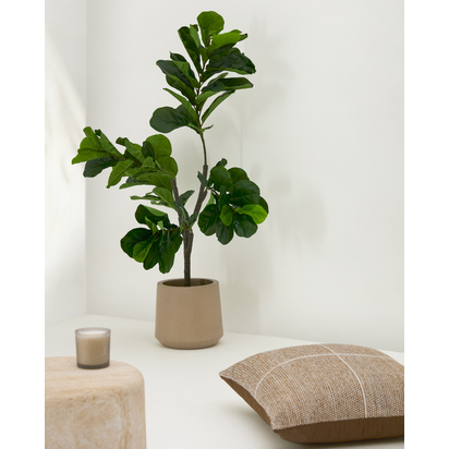 Calun beige cement planter Ã˜ 32cm