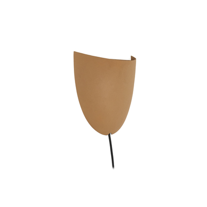 Nibla wall-mounted light fixture in terracotta-effect metal