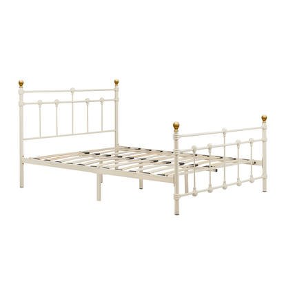 120cm Atlas Bed Cream