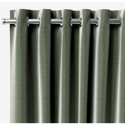 Vicenza Faux Silk Verdant Curtains | Curtains | Eyelet Heading | Antique Brass Rings | Curtains 2 go | From £15.52