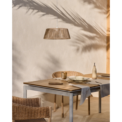Aldet ceiling lampshade in beige mottled rope cord Ã˜46cm