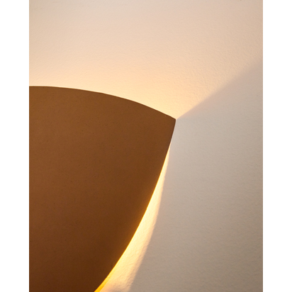 Nibla wall-mounted light fixture in terracotta-effect metal