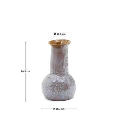 Olaris multicoloured ceramic vase 15,3Â cm