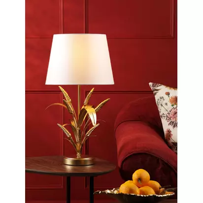 Där Phaedra Leaf Table Lamp, Gold Gold | H52 x W28 x D28cm