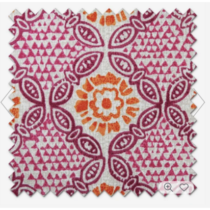 BLINDS DIRECT - Stardust Hot Pink Roman Blind - width 95cm - drop 165cm - exact - premium lining - no motorisation - RH controls