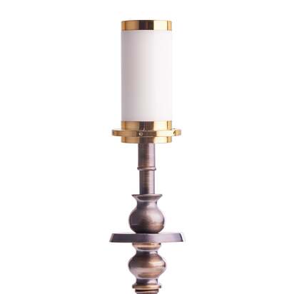 Phileas rechargeable table lamp finished in antique bronze