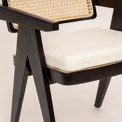 Linen Seat Pad - Natural Flax