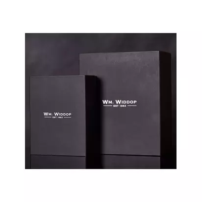 William Widdop Analogue Mantel Alarm Clock, Black/Gol White | H143 x W128 x D53mm