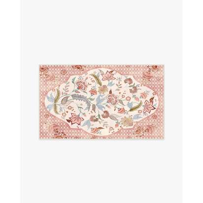 Rosalee Red Multicolour Outdoor Rug - 90 x 150 cm - Rug + Pad System