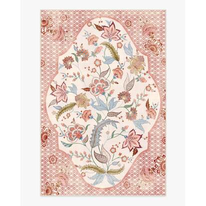 Rosalee Red Multicolour Outdoor Rug - 185 x 275 cm - Rug + Pad System