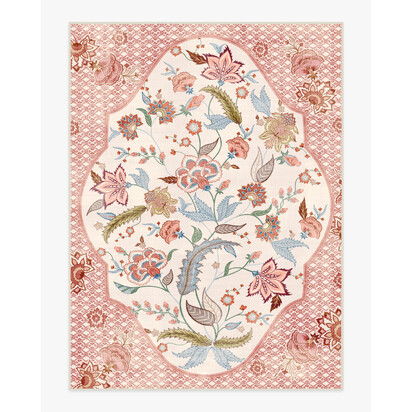 Rosalee Red Multicolour Outdoor Rug - 275 x 365 cm - Rug + Pad System