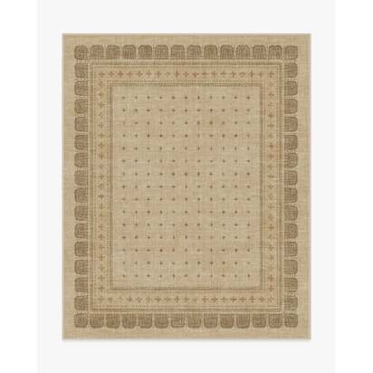 Beatrice Tan Flatwoven Rug - 245 x 305 cm - Rug + Pad System