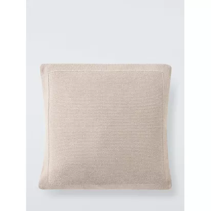 John Lewis Rye Knit Cushion Nougat | 50 x 50cm