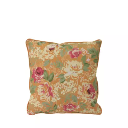 Laura Ashley Alys Outdoor Cushion, Set of 2 Ochre | H40 x W40 x D14cm