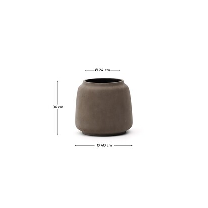 Lira terracotta-effect planter Ã˜40cm