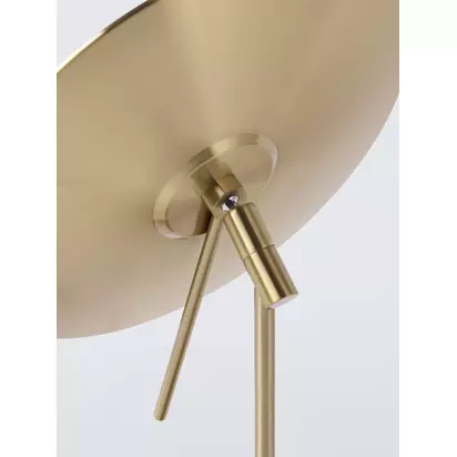 John Lewis Elegance Magnifying Mirror, Brushed Brass Brushed Brass | H294 x W202 x D130mm