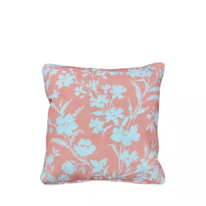 Laura Ashley Rye Floral Outdoor Cushion, Set of 2 Rust | H40 x W40 x D14cm