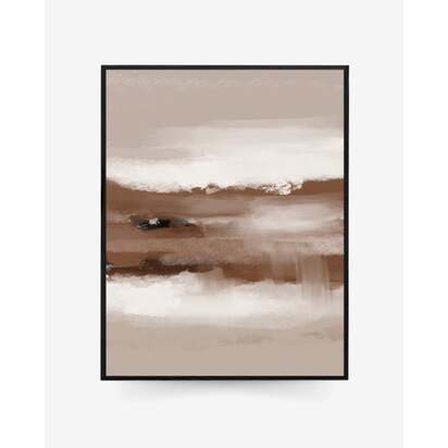 Dusk II Framed Canvas 53 x 73 cm Black