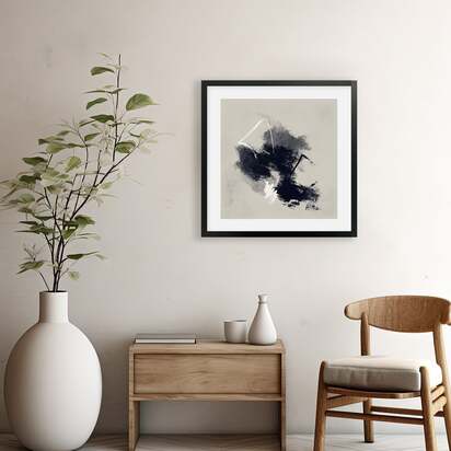 Skydance Framed Artwork 53 x 53 cm Black Frame