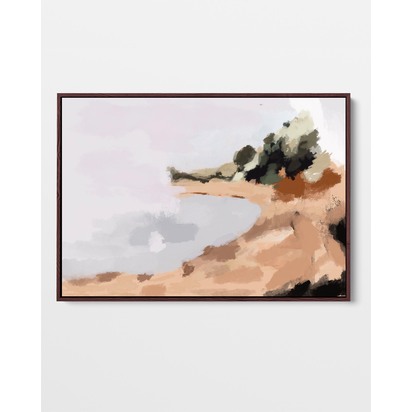 Landscape Study I Framed Canvas 93 x 123 cm Natural