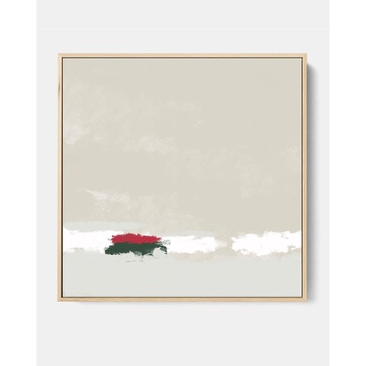 Solstice Framed Canvas 73 x 73 cm Natural
