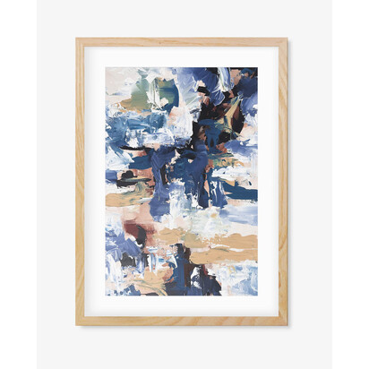 Rippling Water - Print Set Of 2 73 x 103 cm Black Frame