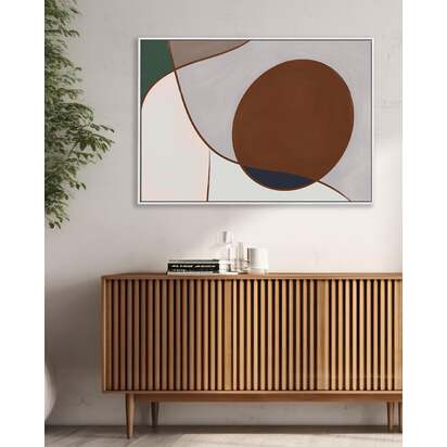 Ahead Of The Curve Framed Canvas 73 x 103 cm Black