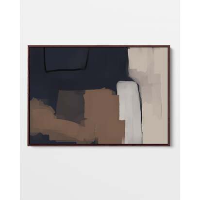 Mono Expressions Framed Canvas 73 x 103 cm Black