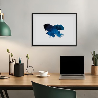 Metaverse Framed Art 73 x 103 cm Black Frame