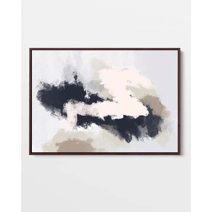 Desert Rain Framed Canvas 93 x 123 cm Natural