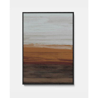 Untitled III Framed Canvas 93 x 123 cm Black