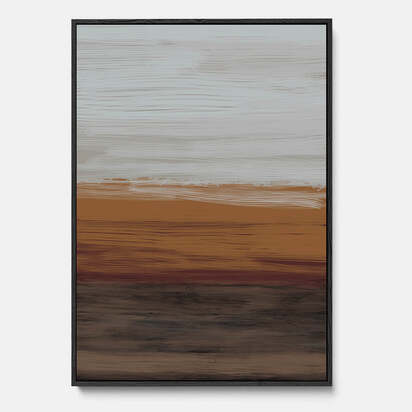 Untitled III Framed Canvas 93 x 123 cm Black