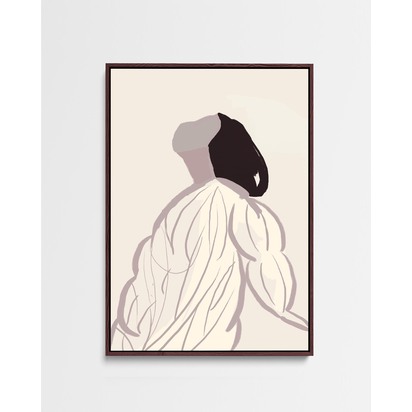 Daydreaming Girl Canvas Art Print 53 x 73 cm Natural