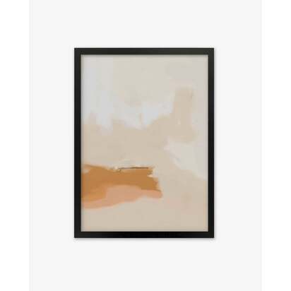 Peach Haze Framed Art 53 x 73 cm Oak Frame