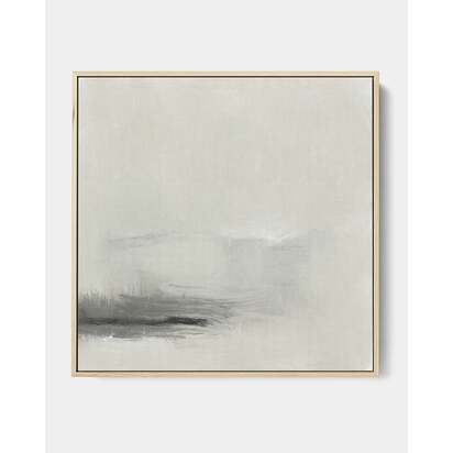 A Neutral Wash Framed Canvas 73 x 73 cm Black