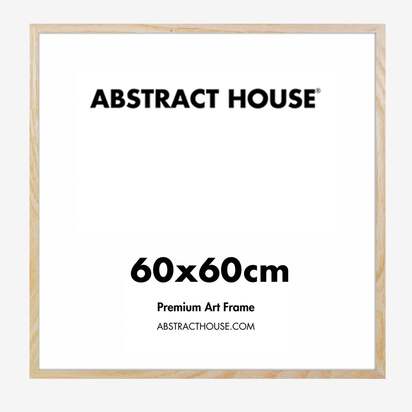 60 x 60 cm Wooden Frame 60 x 60 cm Black Frame 30 x 30 cm / 11.8 x 11.8 Inches