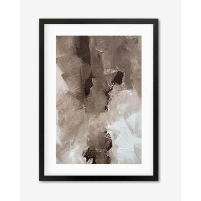 Earthy Textures Framed Art 63 x 93 cm Black Frame