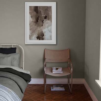 Earthy Textures Framed Art 63 x 93 cm Black Frame