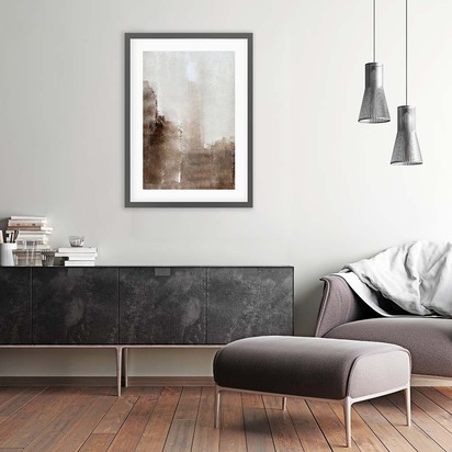 Mocha Dreams Framed Art 63 x 93 cm Black Frame