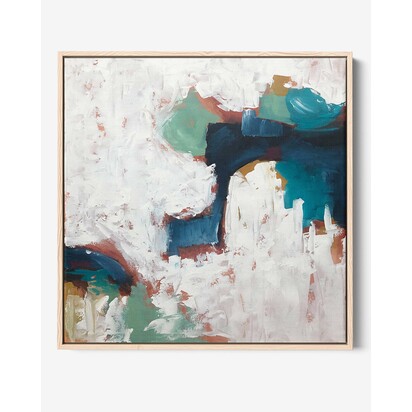 Into The Unknown Framed Canvas 103 x 103 cm Black