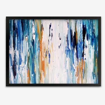 Abstract 261 Framed Art 33 x 43 cm Black Frame