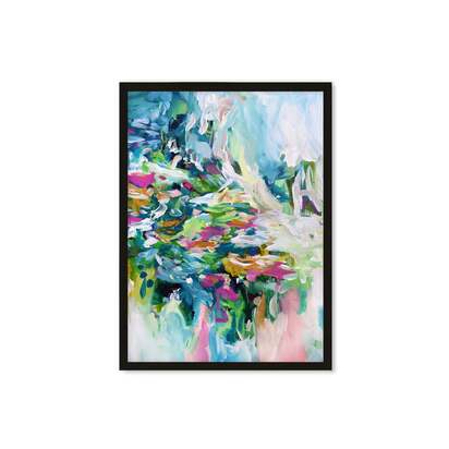 Abstract 150 Framed Art 43 x 53 cm Oak Frame