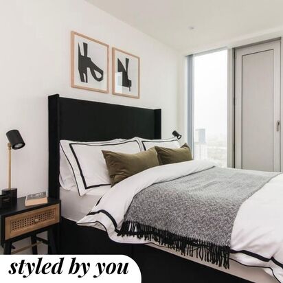 Modern Monochrome - Print Set Of 2 33 x 43 cm Black Frame